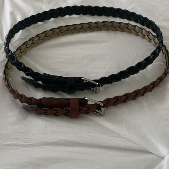 Other - Set of 2 belts brown and black each 30” long